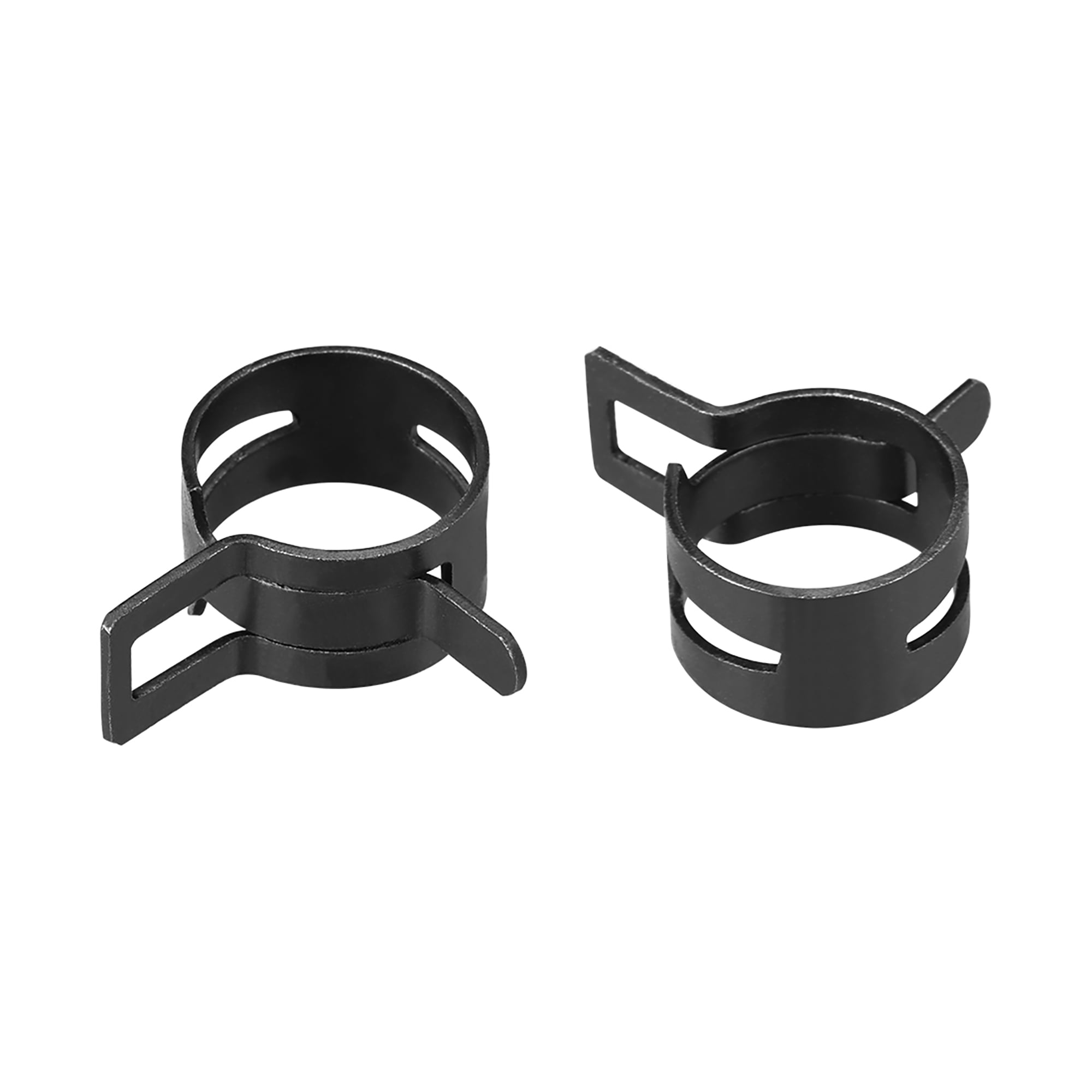 Steel Band Clamp 18mm Hose Tube Spring Clips Clamp Black Manganese Steel 10Pcs 