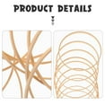 thumbnail image 4 of HLONK 10pcs Bamboo Embroidery Hoops 10cm for Cross Stitch, 4 of 6