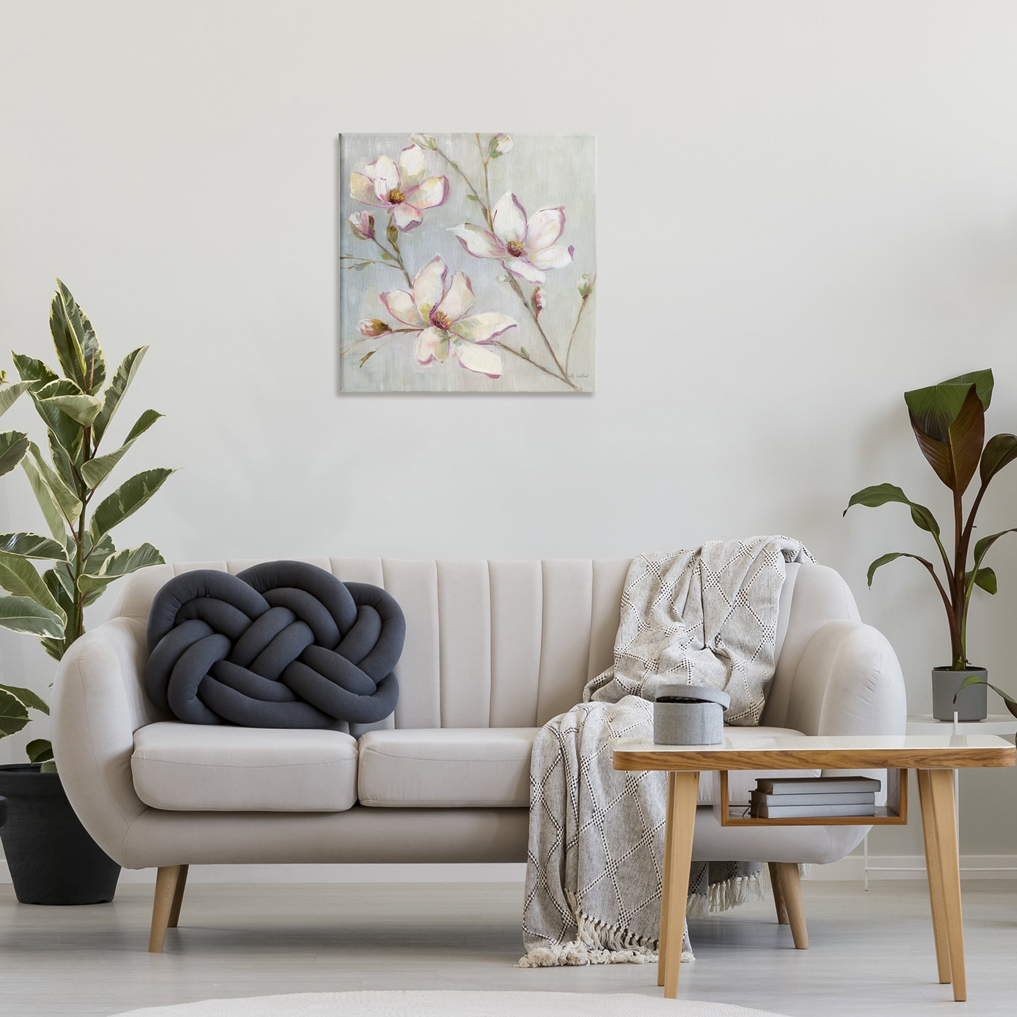 Stupell Industries Traditional Apple Blossoms Botanical & Floral Painting Gallery Wrapped Canvas Art Print Wall Art, 24 x 24
