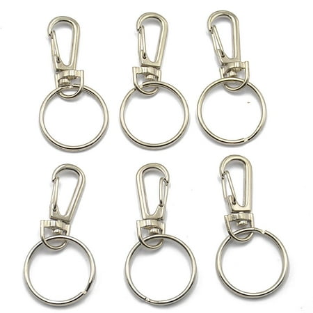 

6x Swivel Clips Snap Hook Clasp 60mm for Bag Key Making -