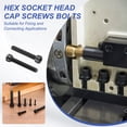 thumbnail image 5 of Uxcell 25 Pcs M5 x 35 mm Hex Socket Head Cap Screws Bolts 12.9 Grade Carbon Steel Socket Drive Screws Black Oxide Full Threads, 5 of 7