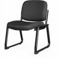 thumbnail image 6 of Lorell LLR84596 Sled Shape Black Fabric Guest Chair with Armless Plywood & Fabric Seat, 6 of 7