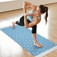 thumbnail image 6 of Blue Cartoon Unicorn Pattern Hot Yoga Mat Towel Non Slip for Hot Yoga - Quick-Drying Yoga Mat Cover with 4 Corner Pockets with Travel Bag - Hot Yoga Towel Non Slip Grip Moisture Wicking Sweat 70"x26", 6 of 6