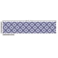 thumbnail image 3 of Ambesonne Mosaic Fabric by the Yard Upholstery, Rhombus Style Floral Tiles, 5 Yards, White and Indigo, 3 of 5