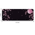 thumbnail image 3 of Pink Japanese Cherry Blossom Flannel Kitchen Rug, Kitchen Rugs Mats with Dirty Resistance, Washable, Decorative Kitchen Mat Non-Slip, Kitchen Mats 47x17inch, 3 of 3
