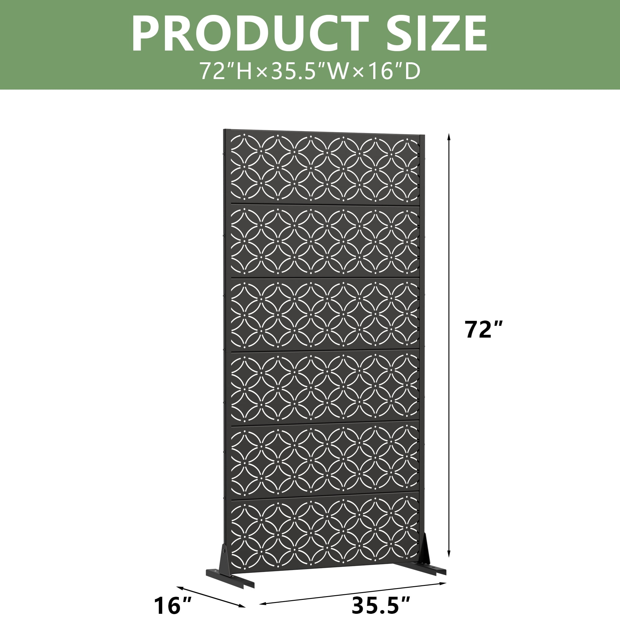 Privacy Metal Screen Fence Panel