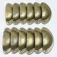 thumbnail image 3 of 12 Pcs Poignée de Porte Rétro, Poignées de Tasse en Laiton Poignée de Porte de Tiroir de Cuisine Armoire Laiton, 3 of 4