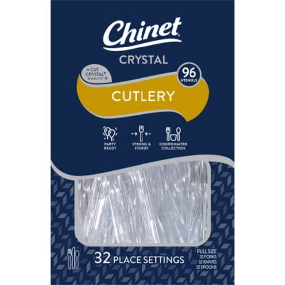 Chinet Crystal Cutlery - 96ct