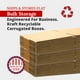 thumbnail image 3 of Marca Partners Cajas De Cartón Corrugado Planas De 13 X 10 X 4, 13 "" De Largo X 10 "" De Ancho X 4 "" De Alto, Paquete De 25 | Caja De Almacenamiento Móvil De Embalaje De Envío Para Cajas A Granel Al, 3 of 5