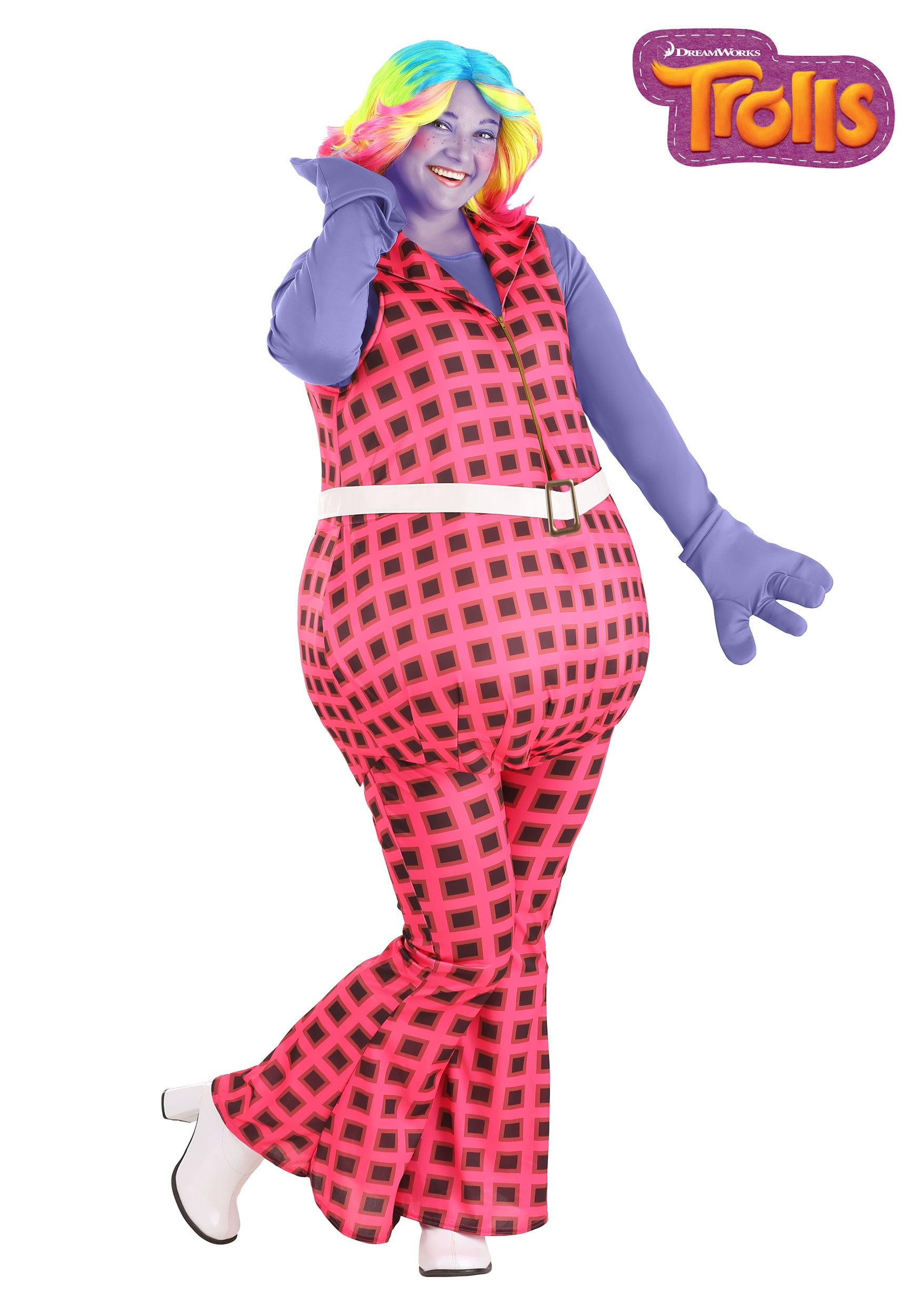 Trolls Women S Plus Size Lady Glitter Sparkles Costume Walmart Com Walmart Com
