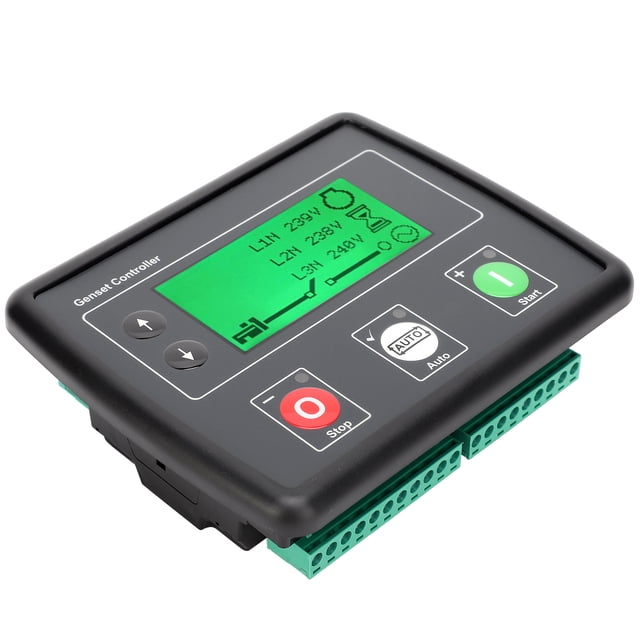 Oubit LCD Protection Controller,Auto Mains Failure Control Auto Mains Failure Controller Diesel Generator Control Module Crafted with Care