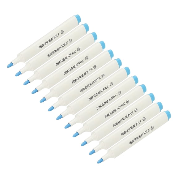 Uxcell Acrylic Paint Marker Pens, Acrylic Paint Pens Waterproof Paint Art Marker Pen Water Based Paint Pen, for DIY Craft Sky Blue