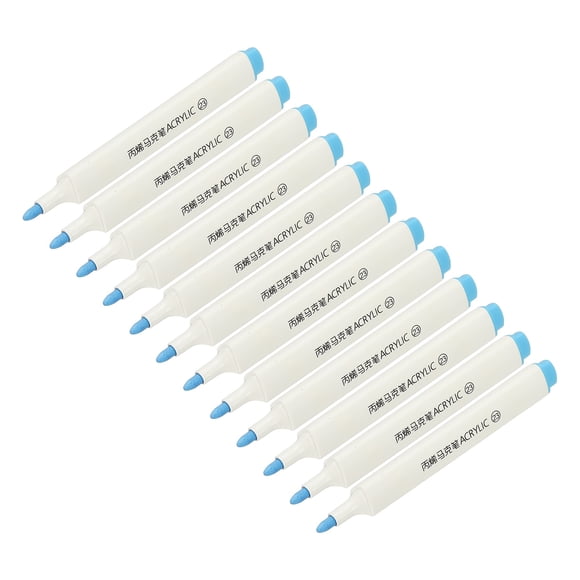 Bolígrafos de Marcador de Pintura Acrílica Uxcell, Bolígrafos de Pintura Acrílica a Prueba de Agua, Bolígrafo de Pintura a Base de Agua, para Manualidades de Bricolaje Azul Cielo