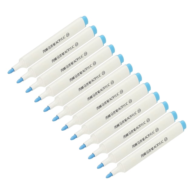 Bolígrafos de Marcador de Pintura Acrílica Uxcell, Bolígrafos de Pintura Acrílica a Prueba de Agua, Bolígrafo de Pintura a Base de Agua, para Manualidades de Bricolaje Azul Cielo