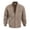 Khaki, variant on GrmtClth Jacket for Men Faux Suede Zip Up Stand Collar Bomber Outerwear with Side Pockets Spring Fall Business Casual Daily Coat Khaki L