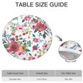 thumbnail image 6 of Pioneer Flower Floral Print Pattern Round Fitted Tablecloth with Elastic Edge,Dining Table Cover Waterproof,Outdoor Round Tablecloth for Camping,Dining,Indoor and Outdoor, 6 of 7