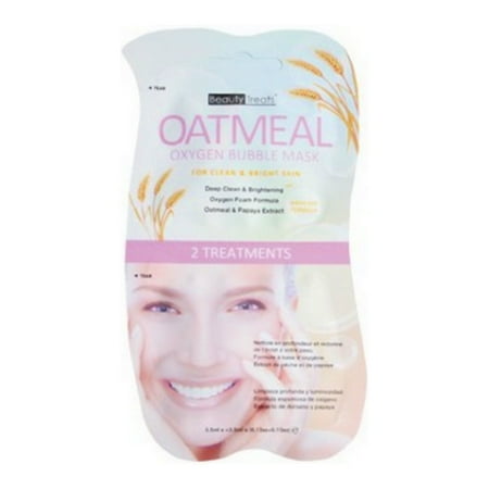 - (3 Pack) BEAUTY TREATS Oatmeal Oxygen Bubble Mask - Oatmeal