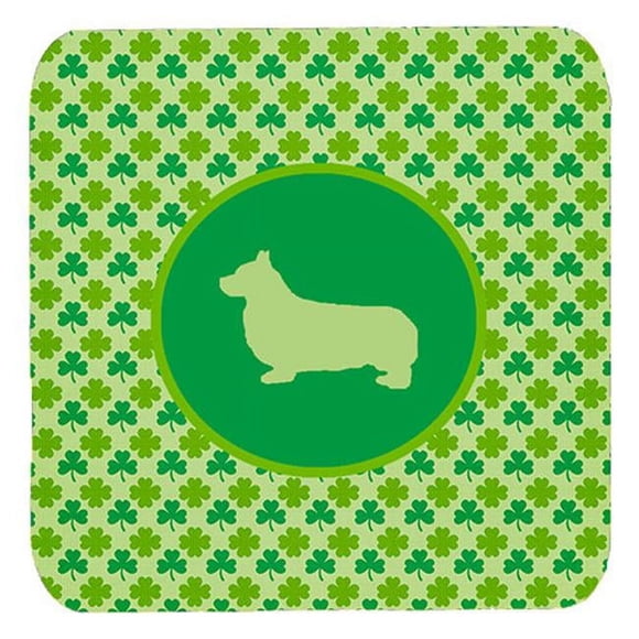 Carolines Treasures SDK1131-C-FC Corgi Pembroke sous-Verres en Mousse Trèfle Porte-Bonheur - Ensemble de 4