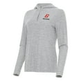 thumbnail image 2 of Women's-Antigua  Heather Gray Brad Keselowski Daybreak Quarter-Zip Pullover Hoodie, 2 of 3