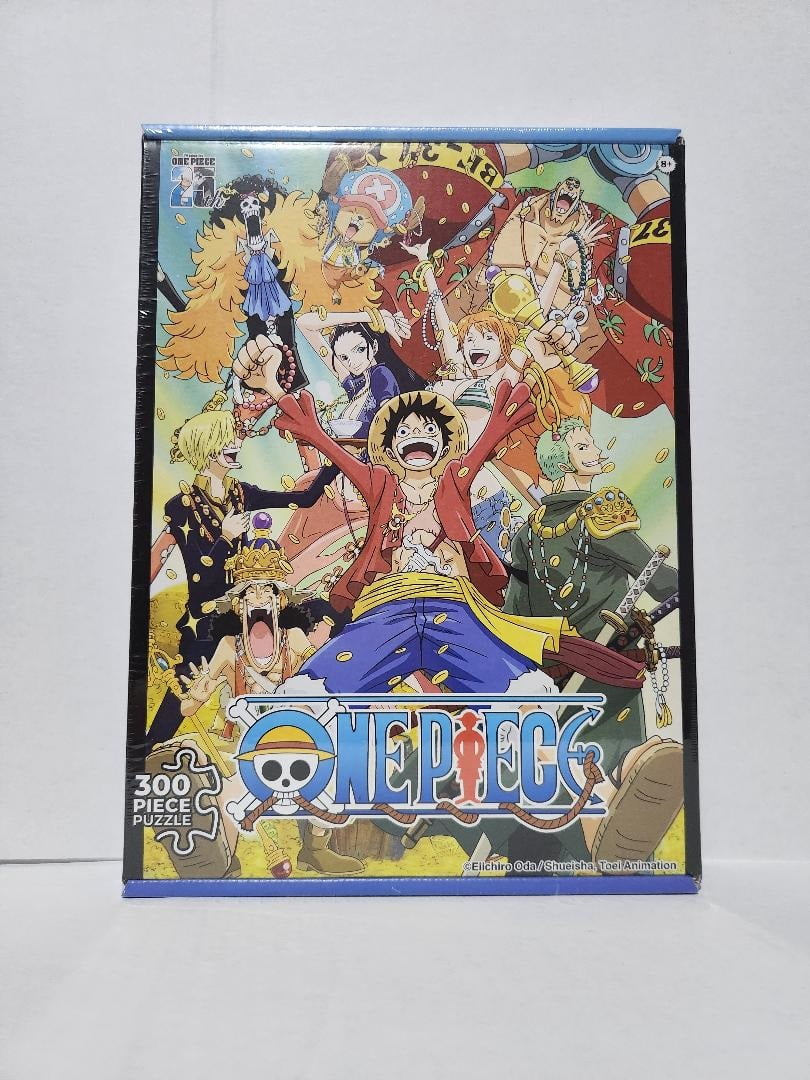 De.Bored One Piece Monkey D Luffy, Nico Robin, Jimbei, Nami and The Straw Hat Crew 300 Piece Puzzle - 14 x 20 Inches