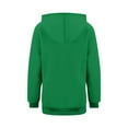 thumbnail image 5 of WTOBBY Women's Zip Up Hoodie Oversized Sweatshirt Fall Fashion Casual Jacket Long Sleeve Pullover for Street Style Comfort Wear,Green XL, 5 of 5
