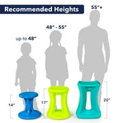 Simplay3 Live Fit 20 Active Balance Chair for Teens and Adults, Aqua Blue