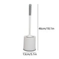 thumbnail image 3 of HomeDM Toilet Brush,Toilet Brushes for Bathroom with Holder, Bathroom Accessories Toilet Bowl Brush Toilet Brush Set for Deep Cleaning Compact Size for Storage and Organization, 3 of 8