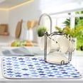 thumbnail image 5 of Dish Drying Mat Kitchen Pad Large Counter Absorbent Dish Mats Drainer Navy Blue Stars, 5 of 8