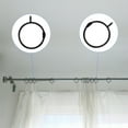 thumbnail image 1 of YSNOOWE 20Pcs Black Drapery Hooks and Rings Supporting Curtains Homeowners Window Dressing, 1 of 4