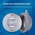 thumbnail image 3 of LED Lights Underwater Embedded Lights Stainless Steel Swimming Pool Lights High Power Underwater Lights Landscape Pool, 3 of 4