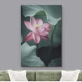 thumbnail image 3 of wall26 Canvas Print Wall Art Washed Out Retro Pink Water Lily Jungle Flower Nature Religious Photography Realism Decorative Yoga Multicolor Relax/Calm Zen for Living Room, Bedroom, Office - 16"x, 3 of 5