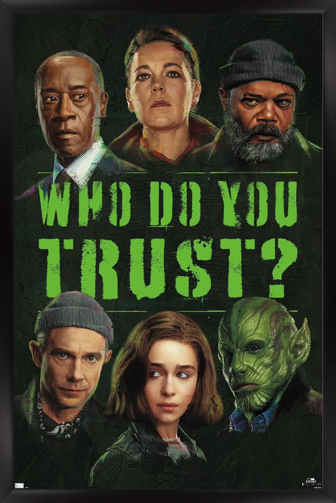 Marvel Secret Invasion - Who Do You Trust Grid Wall Poster, 22.375" x 34" Framed