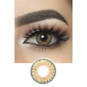 Pure Hazel Colored Lens eye Case Makeup Cosmetics Lenses Yearly!