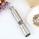 thumbnail image 4 of Salt and Pepper Grinder Stainless Steel Push Button Silver for Cooking Spice Thumb Push Pepper Mill, 4 of 5