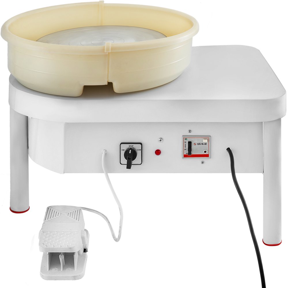 VEVOR 36cm Pottery Wheel Pottery Forming Machine with Foot Pedal for
