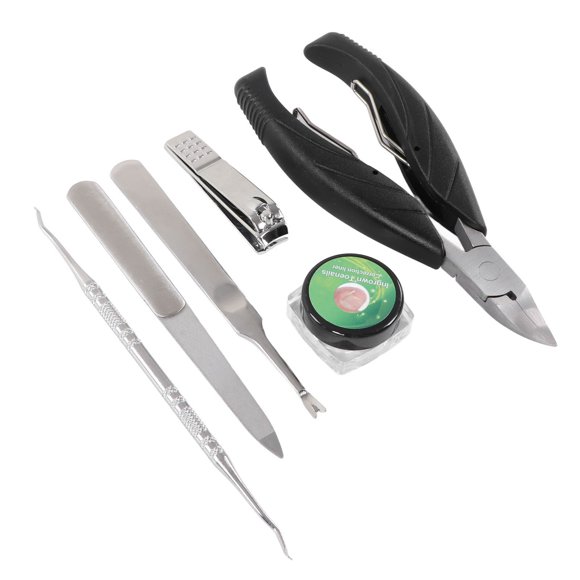 Kit de herramientas para tratamiento de uñas encarnadas BuyWeek acero inoxidable