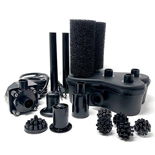 Beckett Corporation Pond Pump Kit with Prefilter and Nozzles 400 GPH 