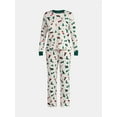thumbnail image 4 of Jaclyn Women's Holiday Long Sleeve Sleep Top and Open Leg Pants Pajama Set, 2-Piece, Sizes S-XL, 4 of 4