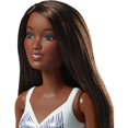 thumbnail image 2 of Barbie White Swimwear Beach Doll, Brunette, 2 of 4