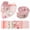 Color 18, variant on 84PCS Jelly Roll Fabric 2.5 Inch Precut Fabric Strips for Quilting, 100% Cotton Floral Patchwork Fabric Rolls for Sewing DIY Crafts, 14 Patterns