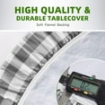 thumbnail image 4 of Clear Plastic Tablecloth Protector Heavy Duty Vinyl Table Cover Oil Proof Wipeable for Indoor Outdoor Dining Table Use(x Square), 4 of 7