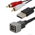 thumbnail image 5 of 8-pin Car Audio Cable Radio USB Adapter USB Port Input Retention Cable USB Port RCA Plug Aux Cable for Nissan Cube/ Juke/ Versa, 5 of 5