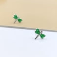 thumbnail image 4 of 925 Sterling Silver Cute Bees Ear Studs Tiny Insects Earrings Enamel Cartilage Ear Studs Earrings Minimalist Handmade Gift, 4 of 5