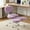 Violet + faux fur, variant on Ardescere Artificial Rabbit Hair Meditation Chair Plus, Cross Legged Desk Chair With Wheels and Adjustable Stool, ADHD Chair With Lumbar Support for Home Office, Beige, 1-Pack
