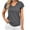 Gray-03, variant on Mittory Womens Tops Dressy Casual Short Sleeve Round Neck Tee Shirt Solid Color Flowy Hem Comfy Slim Going Out Basic Top