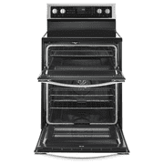 Whirlpool 30” 6.7 cu ft Double Oven Gas Range in Stainless Steel