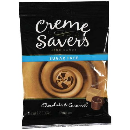 Creme Savers: Hard Sugar Free Chocolate & Caramel Candy, 2.75 oz