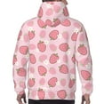 thumbnail image 7 of Goofa Strawberries for Men's Hooded Sweatshirt - Lightweight Pullover Hoodie with Kangaroo Pocket, Perfect for Everyday Wear-Medium, 7 of 7