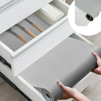 Littleplum Shelf Liners for Kitchen Cabinets,Refrigerator Liners Waterproof & Oil-Proof Kitchen Cupboard Liner,Plastic Drawer Mats Non Adhesive Fridge Liner for Shelves Gray 18 x 59 Inch,Gray