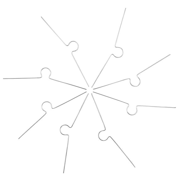 National Artcraft® Spring Steel Silver Wire Ornament Hangers (1 pkg 50)